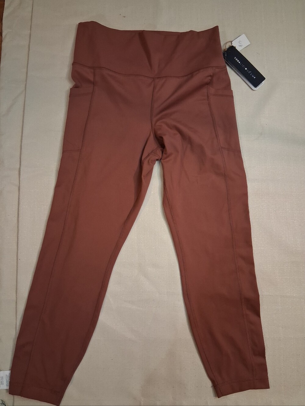 Yogalicious Rust-Red High-Waist Leggings
